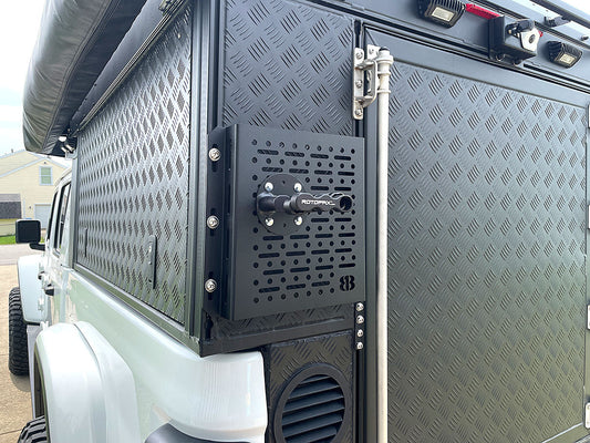 Alu-Cab Mid-Size Camper / ModCAP Rear Accessory Panel - Driver Side