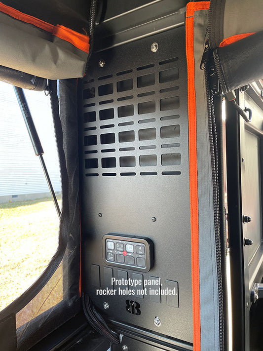 Alu-Cab Mid-Size Camper / ModCAP Rear Upper MOLLE Panel - Passenger Side
