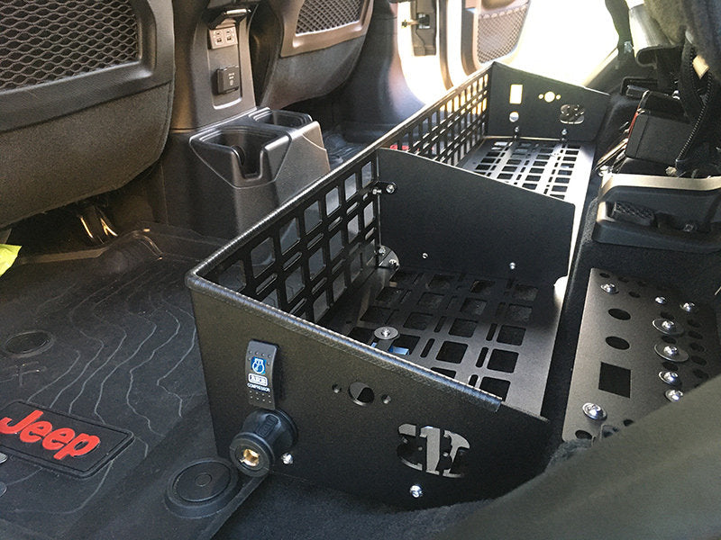 JEEP GLADIATOR ALUMINUM UNDER SEAT STORAGE BINS