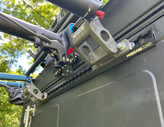 Vehicle Mounted Vertical Bike Rack System