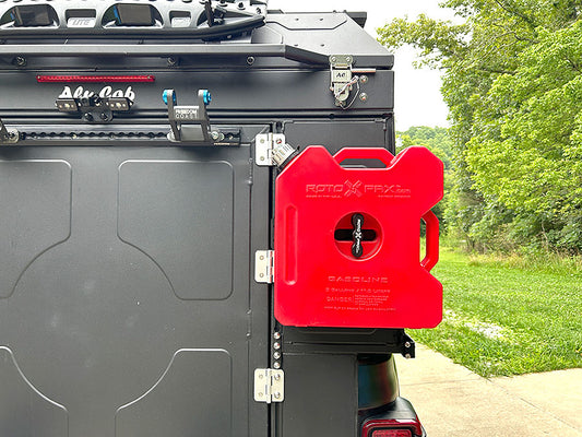 Alu-Cab Back of Camper RotopaX Mount - Passenger Side