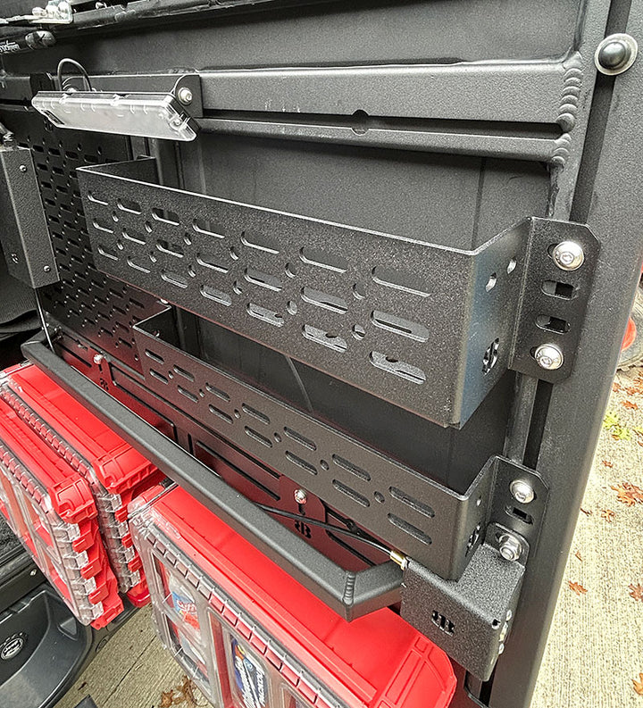 Alu-Cab Camper / ModCAP Rear Door Storage Tray - Mid & Full Size Campe ...