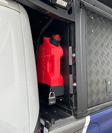 Alu-Cab Canopy Camper VersaPlate RotoPaX Mounts - Passenger Side