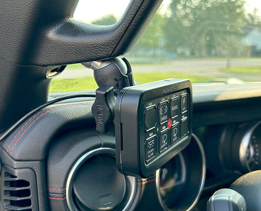 Jeep JL/JT Auxbeam 8-Gang Switch A-Pillar Full Kit