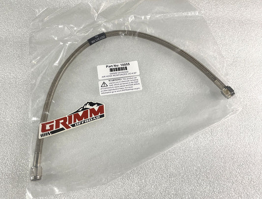 Grimm Off-Road Stainless Braided JIC-4 Air Line - 20"