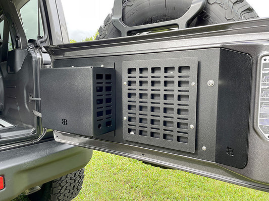 Jeep JL / JLU Rear Gate ARB / ViAir Compressor Enclosure & MOLLE Panel