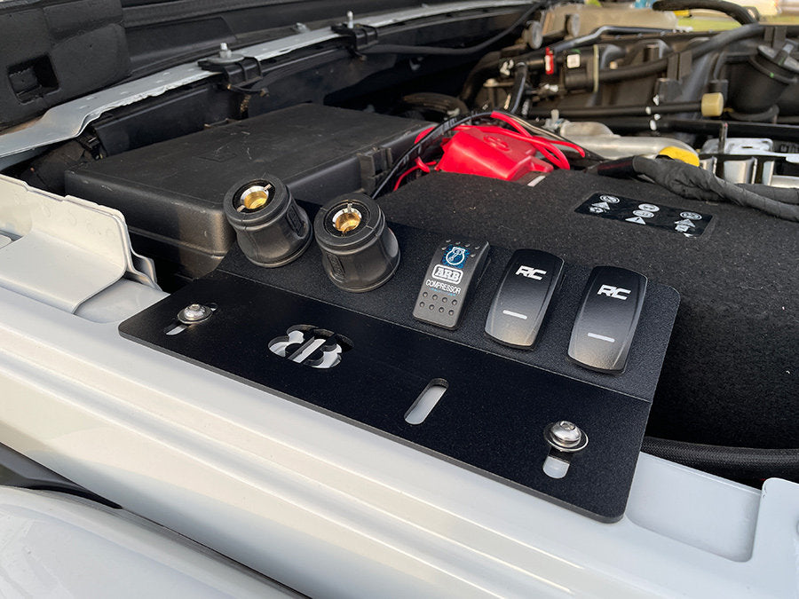 Jeep JL / Gladiator Under Hood Triple Rocker Switch / Dual Air Coupler ...